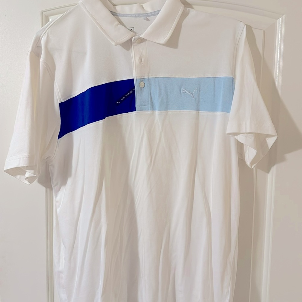 Men’s Large performance fit puma golf shirt